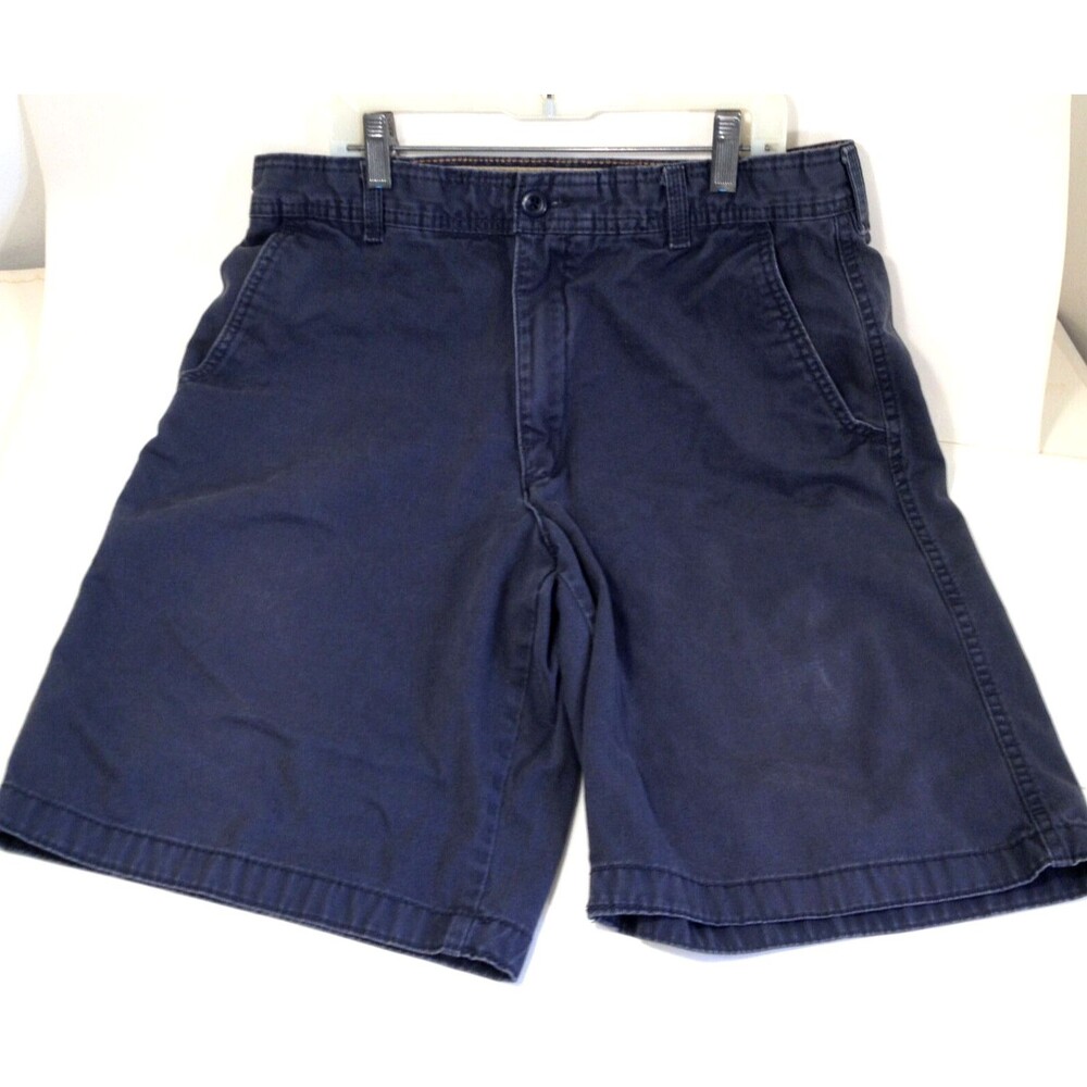 TIMBERLAND Classic Flat Front Khaki Chino Black Shorts Mens Size 33